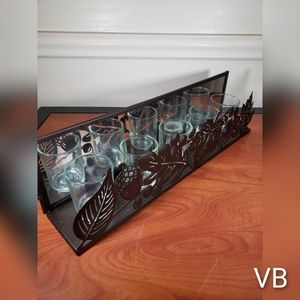 Maple Leaf Metal Candle Votive Candle Holder.